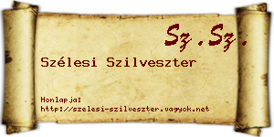 Szélesi Szilveszter névjegykártya